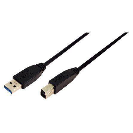 LogiLink KAB LogiLink CU0023 USB 3.0 A - B 2xapa csatlakozó kábel - 1m