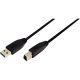 LogiLink USB-A 3.0 -> USB-B 3.0 M/M adatkábel 2m fekete
