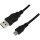 LogiLink USB-A 2.0 -> USB-B 2.0 micro M/M adatkábel 1.8m fekete