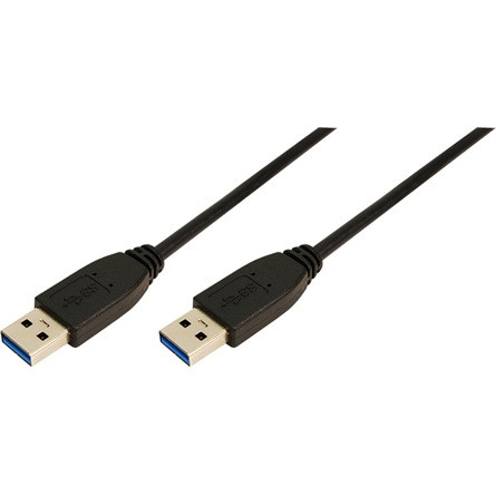 LogiLink USB-A 3.0 - USB-A 3.0 M/M adatkábel 3m fekete