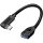 Logilink USB 3.2 Gen2 Type-C adapter, C/M 90    USB-A/F, OTG, fekete, 0,2 m
