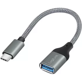   Logilink USB 3.2 Gen1 Type-C adapter, C/M-USB-A/F, OTG, alumínium, 0,15 m