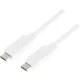LogiLink USB-C 3.2 Gen2 -> USB-C 3.2 Gen2 M/M adatkábel 1m fehér E-mark, PD 100W