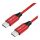 LogiLink USB-C -> USB-C M/M adatkábel 0.3m piros