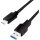 LogiLink USB-C 3.2 Gen1 -> USB-A 3.2 Gen 1 M/M adatkábel 1m fekete