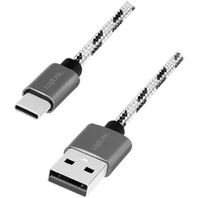   Logilink USB 2.0 Type-C kábelkészlet, C/M-ről USB-A/M-re, alu, nejlon, fehér/fekete