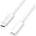 Logilink USB 2.0 Type-C kábel, C/M-USB-C/F, PD, fehér, 3 m