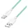 Logilink USB 2.0 Type-C kábel, C/M - A/M, 480 Mbps, 60W, nejlon, zöld, 1 m