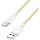 Logilink USB 2.0 Type-C kábel, C/M - A/M, 480 Mbps, 60W, nejlon, sárga, 1 m