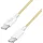 Logilink USB 2.0 Type-C kábel, C/M - C/M, 480 Mbps, 60W, nejlon, sárga, 1,5 m