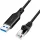 Logilink USB 3.0 Ethernet kábel, A/M   RJ45/M, 1 Gbps, aktív, fekete/szürke, 1 m