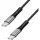 Logilink USB 2.0 Type-C kábel, C/M - C/M, 480 Mbps, 100W, LED, nejlon, fém, fekete, 0,5 m
