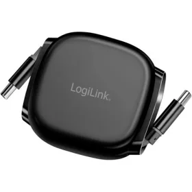   Logilink USB 2.0 Type-C kábel, apa-apa, meghosszabbítható, 480 Mbps, 60W, fekete, 1 m