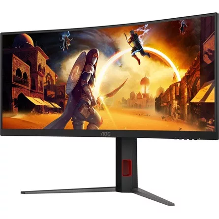 AOC Ívelt Gaming 240Hz monitor 34" CU34G4Z, 3440x1440, 21:9, 450cd/m2, 0,5ms, HDMIx2/DisplayPort/USBx2