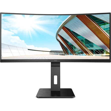 AOC CU34P2A 34" ívelt VA LED monitor fekete 100Hz (AdaptiveSync)