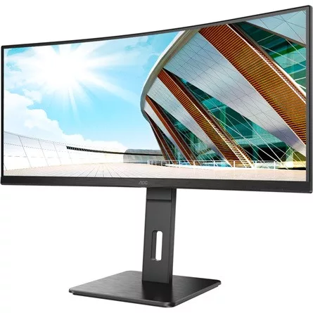 AOC Ívelt VA monitor 34" CU34P2A, 3440x1440, 21:9, 300cd/m2, 1ms, 100Hz, 2xHDMI/DisplayPort/4xUSB, hangszóró