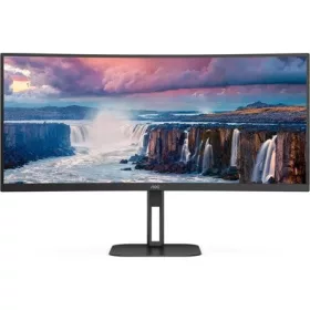   AOC ívelt monitor 34" CU34V5C/BK 3440x1440, 21:9, 300cd/m2, 4ms, HDMI/DisplayPort/USBx4/USB-C, hangszóró