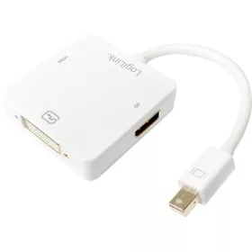   LogiLink Mini DisplayPort 1.2 -> 1db HDMI 2.0 1db DisplayPort 1.2 1db DVI-D M/F adapter 0.15m fehér