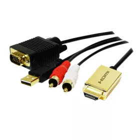   LogiLink ADA LogiLink CV0052A HDMI - VGA + Audio átalakító