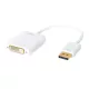 LogiLink DisplayPort 1.2 -> DVI-D M/F adapter 0.2m fehér