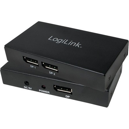 Logilink 4K Displayport 1.2 Splitter , 1x DP to 2x DP