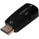 LogiLink HDMI 1.3 -> 1db VGA 1db Jack stereo 3,5mm M/F adapter fekete