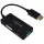 LogiLink DisplayPort 1.2 -> DVI-D HDMI VGA M/F adapter 0.15m fekete