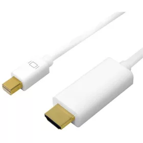   LogiLink Mini DisplayPort 1.2 -> HDMI M/M video kábel 1m fehér