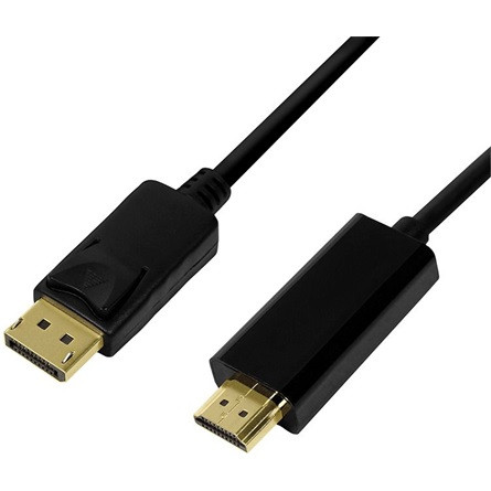 LogiLink DisplayPort 1.2 -> HDMI 1.4 M/M video kábel 1m fekete