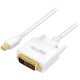 LogiLink Mini DisplayPort 1.2 -> DVI-D M/M adatkábel 1.8m fehér