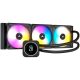 CORSAIR iCUE H150i ELITE LCD Display Liquid CPU Cooler, 360mm Radiator, Triple 120mm ML RGB PWM Fans,  Intel: LGA1700/LGA1200/LGA115X/LGA20XX, AMD: AM5/AM4/sTRX4/sTR4, 5Y warranty, black
