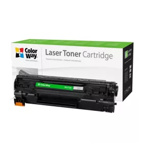   COLORWAY Standard Toner CW-C712M, 2000 oldal, Fekete - Can. 712/713; HP CB435A/CB436A