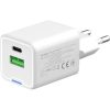 COLORWAY AC töltő GaN Mini CW-CHS053PD-WT 30W PD port PPS USB (Type-C PD + USB QC4.0) fehér