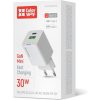 COLORWAY AC töltő GaN Mini CW-CHS053PD-WT 30W PD port PPS USB (Type-C PD + USB QC4.0) fehér