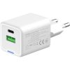 COLORWAY AC töltő GaN Mini CW-CHS055PD-WT 35W PD port PPS USB (Type-C PD + USB QC4.0) fehér
