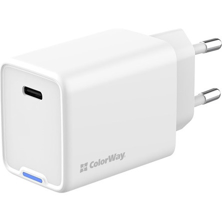 COLORWAY AC töltő GaN Mini CW-CHS057PD-WT 45W PD port PPS USB-C fehér