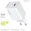 COLORWAY AC töltő GaN Mini CW-CHS057PD-WT 45W PD port PPS USB-C fehér