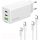 COLORWAY AC töltő GaN Mini CW-CHS058PDCL-WT 65W PD port PPS USB (USB-2C1A) kábel Type-C és Lightning