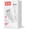 COLORWAY AC töltő GaN Mini CW-CHS058PDCL-WT 65W PD port PPS USB (USB-2C1A) kábel Type-C és Lightning