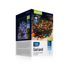   COLORWAY LED szalag, LED garland ColorWay LED 100, 10M (8 functions) multi-colored USB