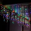 COLORWAY LED szalag, LED garland ColorWay Fringe 3mx0.6m 100Led (IP20) warm color USB