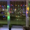 COLORWAY LED szalag, LED garland ColorWay Fringe 3mx0.6m 100Led (IP20) warm color USB