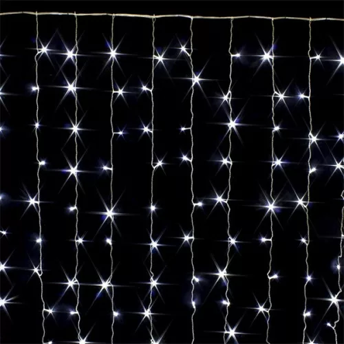 COLORWAY LED szalag, LED garland ColorWay curtain (curtain) 3x3m 300LED 220V cold color