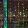 COLORWAY LED szalag, LED garland ColorWay curtain (curtain) 3x3m 300LED 220V multi-colored