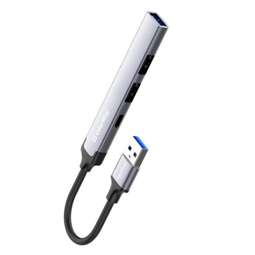 COLORWAY USB-elosztó CW-HUB05, USB-A 4-B-1 USB2.0X3/USB3.0