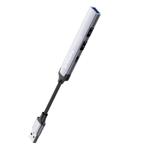 COLORWAY USB-elosztó CW-HUB05, USB-A 4-B-1 USB2.0X3/USB3.0