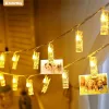 COLORWAY LED szalag, LED garland with photo clips 40 LED/4.2M, USB