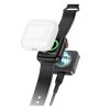 HOCO Apple Watch Series 10 42mm HOCO asztali töltő 2.5W, Apple Watch töltő, FEKETE