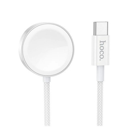 HOCO Apple Watch Series 5 44mm HOCO CW59 asztali töltő Type-C gyorstöltő, Apple Watch töltő/Samsung Watch töltő, FEHÉR