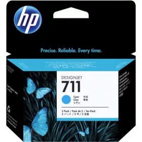   HP 711 3 darabos ciánkék DesignJet tintapatronok, 29 ml/patron